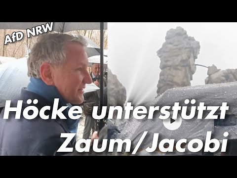 NRW AfD 👉🏻 HÖCKE SPEAKS OF A NEW BEGINNING - Björn Höcke & Matthias Helferich Externsteine ​​on 2...
