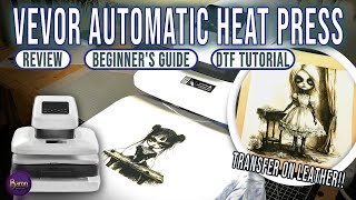 Vevor Automatic Heat Press Review — Easy DIY Shirt Printing + Bonus Leather Test