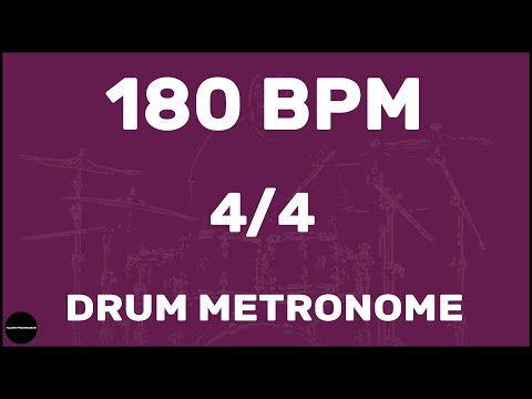 4/4 | Drum Metronome Loop | 180 BPM