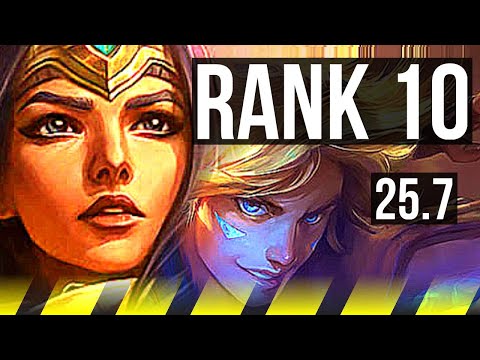 SIVIR & Janna vs EZREAL & Nautilus (ADC) | Rank 1 Sivir, 77k DMG, 15/3/12 | EUW Challenger | 25.7