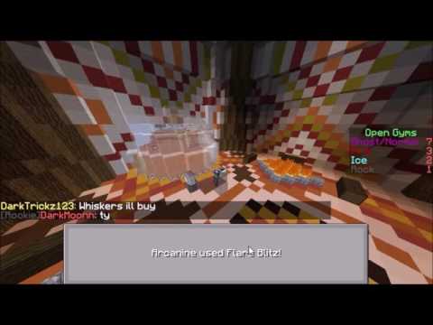 Beating the Fire gym! Pixelmon GOLD!