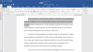 Microsoft Word 2016 - First Line Indent