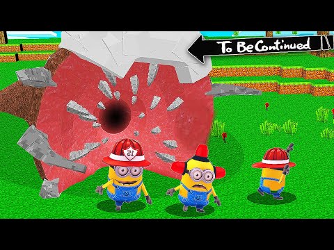 HOW MINIONS ESCAPED FROM GIANT WORM !? - GAMEPLAY CARTOON MONSTER SCHOOL MOVIE ANIMATION MINECRAFT