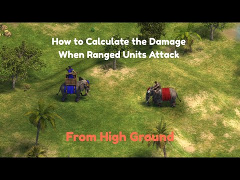 AoE DE --- How to Calculate the Damage When Ranged Units Attack from High Ground