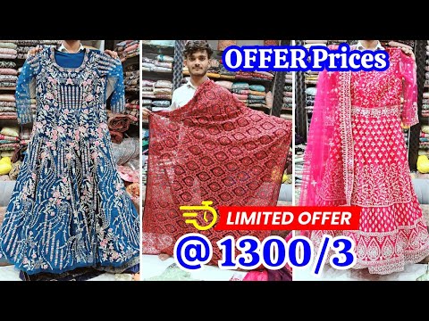 Buy 3 Karachi Pakistani Suits Only For ₹1300 Wedding Special Bridalwear Collection |Designer Dresses
