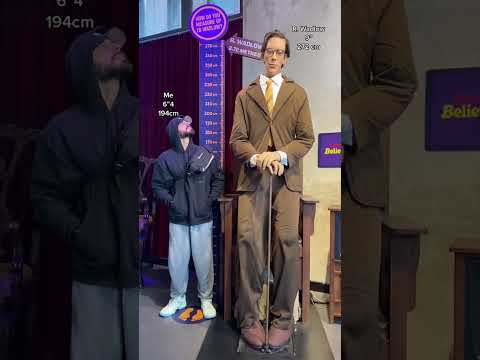 I’m 6’3 and I never felt so short 😄 #tall #short #worldrecord #wow