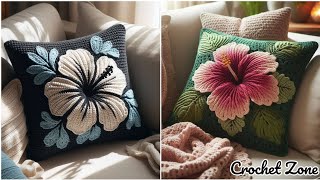 Crochet Cushion Cover Design Ideas. Crochet Pillow cover design ideas. #crochet #knitting #handmade