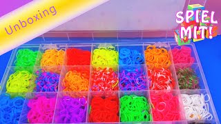 preview picture of video 'Loom Bandz Holiday Fun Box (unboxing) | deutsch german Armbänder aus Gummiringen Verpackung'