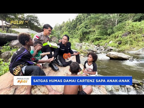 SATGAS HUMAS DAMAI CARTENZ BAWA SENYUM DAMAI DI KAMPUNG BAMBAR