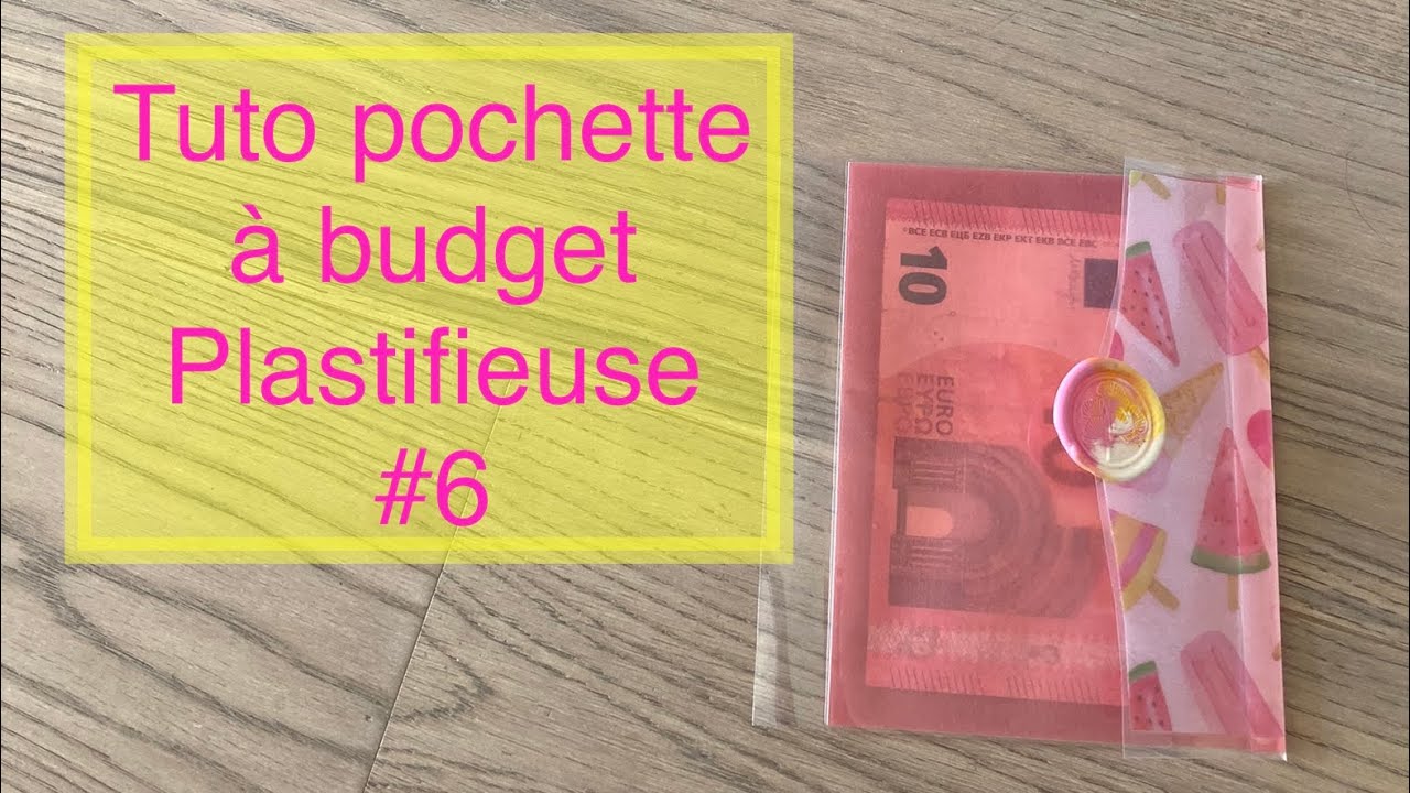Idées créations plastifieuse action Pochette / enveloppe à budget avec papier vellum (facile) DIY