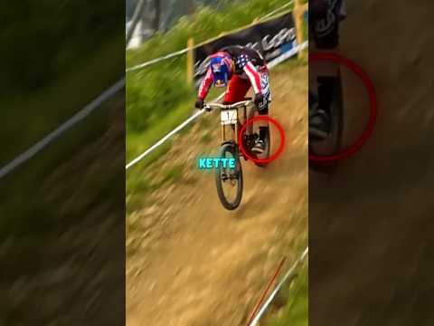 Er musste ohne Kette weiter fahren...😬🤯