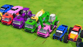 Download lagu TRANSPORTING EXCAVATOR MIXER TRUCK TRACTOR JEEP OFFROAD MONSTER TRUCK GAME FARMING SIMULATOR 22 mp3