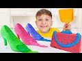Roma Tests Fun Tricks With Kinetic Sand