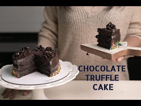 BEST CHOCOLATE TRUFFLE CAKE | Eggless