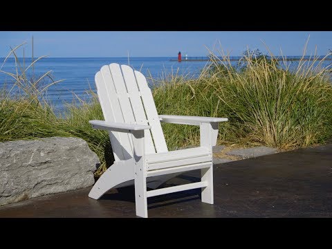 POLYWOOD® Vineyard Curveback Adirondack Chair - AD600 Video