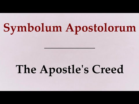 THE APOSTLE'S CREED in Latin