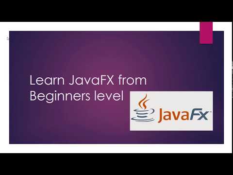 Introduction To JavaFX Course
