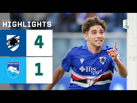 Sampdoria-Pescara 4-1 | La Samp trova i primi 3 punti stagionali in rimonta | HIGHLIGHTS Serie BKT