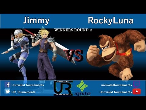 Ignition #16  WINNERS ROUND 2 - Jimmy (Sheik, Cloud) vs RockyLuna (Donkey Kong)