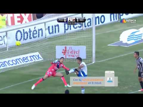 Club Puebla vs Necaxa 0-1, J-16, Liga MX 2017, gol