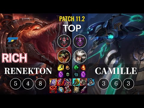 DYN Rich Renekton vs Camille Top - KR Patch 11.2