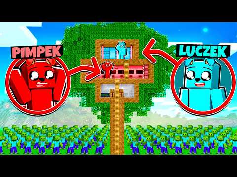 BAZA NA DRZEWIE vs ATAK ZOMBIE w Minecraft!