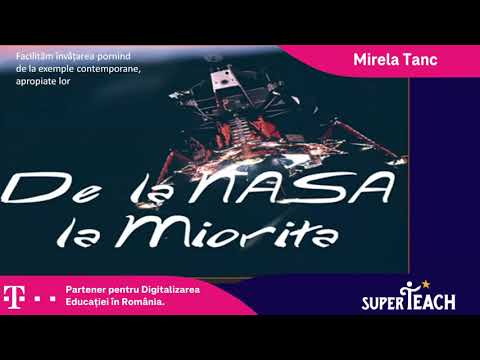 Mirela Tanc - profesor de limba română, oferă exemple practice de predare online, speaker SuperTeach