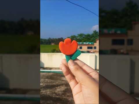 how to make a cute flower 💐| #viralshort #short #clayart #diy