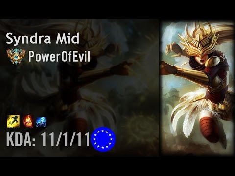 Syndra Mid vs Lulu - PowerOfEvil - EUW Challenger Patch 6.14
