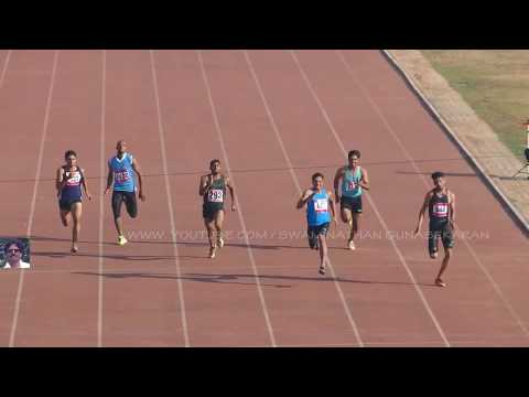 100m DECA BOYS U 20 , ROUND 1 NATIONAL Jr. ATH. CHAMPIONSHIPS-2018