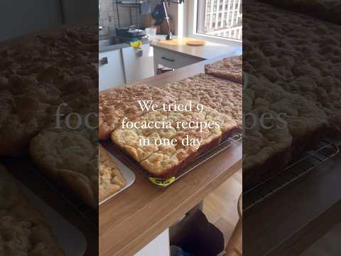 What 9 different focaccia recipes looks like