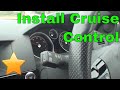 How to Fit/Activate Cruise Control 