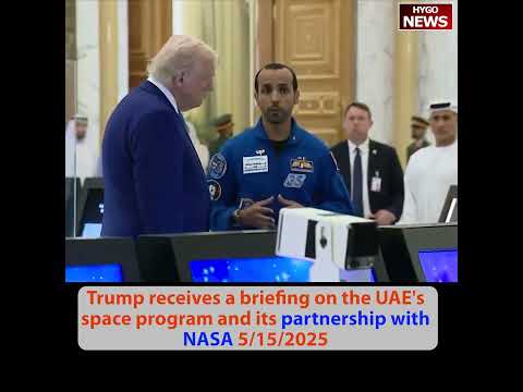 President of UAE awarding highest civilian honor Order of Zayed to Trump; UAE partnership with NASA