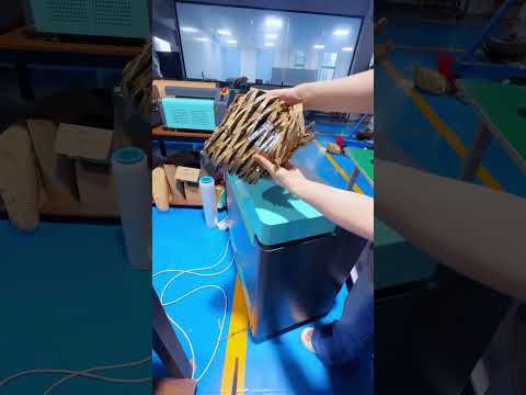 See how the honeycomb is made from Cardboard. It Transformed after Passing through