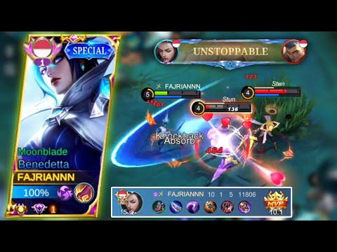 TOP GLOBAL BENEDETTA | BENEDETTA HIGH DAMAGE | BENEDETTA GAMEPLAY MOBILE LEGENDS