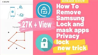 How to unlock |lock and mask apps Samsung