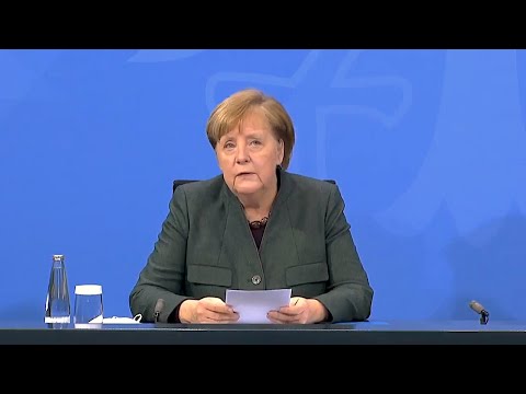 19.01.2021 - Angela Merkel, Michael Müller, Markus Söder - Neue Maßnahmen nach Bund-Länder-Gipfel