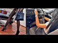 Kalinda Cranking and Revving Barbara's Fiat 147 in high heels & pantyhose | Coldstart Pedal pumping