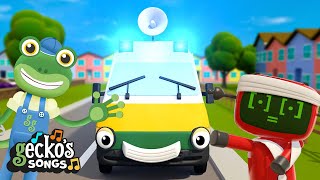 Ambulance Rescue Song! 🚑🚨 | Gecko's Songs 🎶 | Cartoons For Kids | Toddler Fun Learning