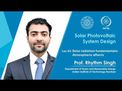 Solar Photovoltaic System Design Promo Video by Prof Rhythm Singh IIT Roorkee