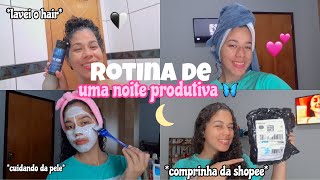 TENDO UMA NOITE PRODUTIVA 🌙🧚‍♀️*rotininha da noite 🌃 🥳