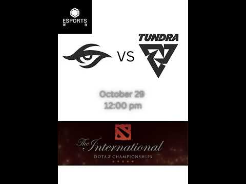 Team secret VS Tundra esports on fire