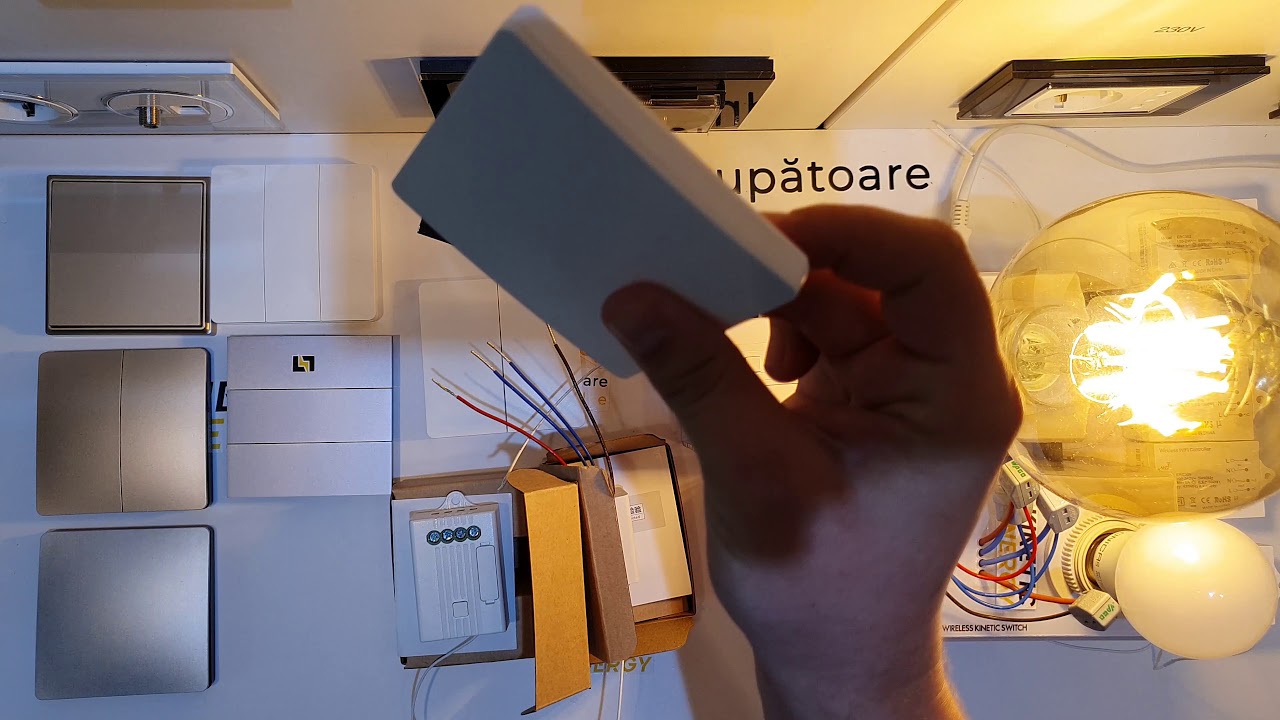 Kinetic Energy Ep. 1 - Controller Dimmer ERC301 si ERC901 + intrerupatoare wireless fara baterie