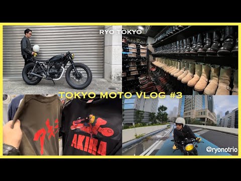 TOKYO MOTO VLOG #3 The biggest vintage clothing festival with cafe racer & vintage lewis leather