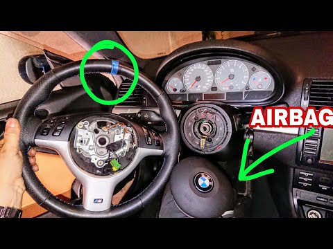 BMW M3 E46 3 Series Steering Wheel Air Bag Install Removal