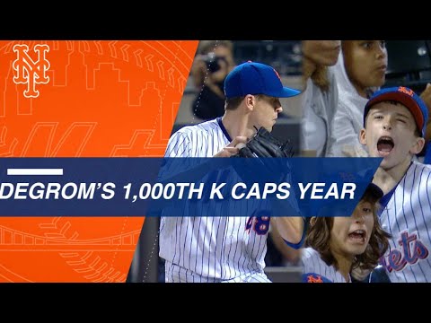 deGrom tallies 1,000th K in dominant 3-0 win