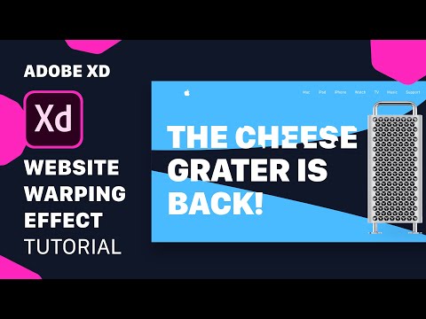 Website Warping Navigation in Adobe Xd | Auto Animate Tutorial | Design weekly