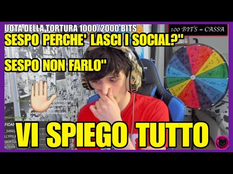 SESPO SPIEGA PERCHÈ VUOLE LASCIARE I SOCIAL | SESPO LIVE