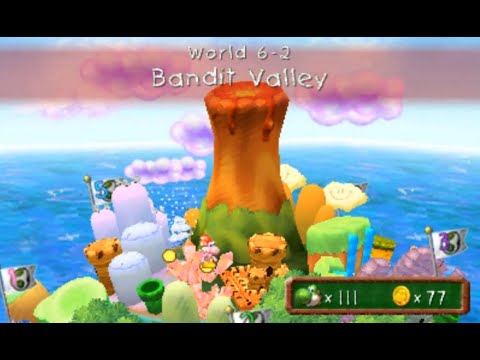Yoshi's New Island (3DS) World 6-2 Bandit Valley Walkthrough