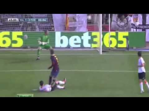 Golazo de Hélder Postiga   Valencia vs Barcelona 2-3   Liga BBVA   HD